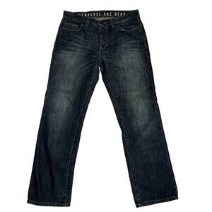 Converse Men's Jeans 32 x 30 blue medium wash Greenwich straight 100% cotton